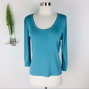 Vintage Joseph A. Pretty Knitted Top Size (L)